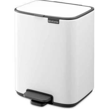 Brabantia Бяло стоманено кошче за боклук с педал 7 l Bo - Brabantia (236884)