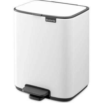 Brabantia Бяло стоманено кошче за боклук с педал 7 l Bo - Brabantia (236884)
