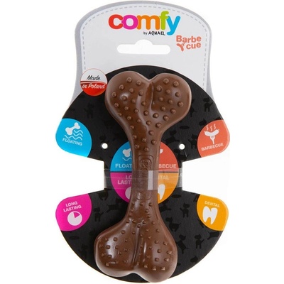 COMFY Hračka BONE dentálna kosť plávajúca 12,5 cm hnedá barbecue