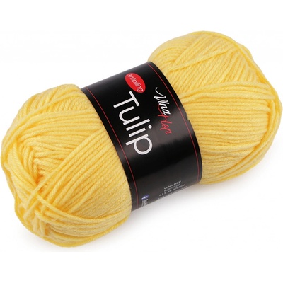 Pletací příze Tulip 100 g, střední, 22 (41244) žlutá