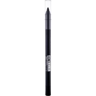 Maybelline Tattoo Liner гелообразен молив за очи за прецизна очна линия 1.3 g нюанс 900 Deep Onyx