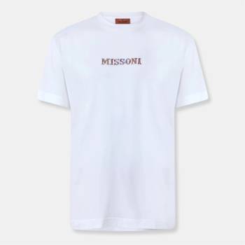 Missoni Тениска Missoni Men's Short Sleeve T-Shirt - Optic White