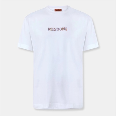 Missoni Тениска Missoni Men's Short Sleeve T-Shirt - Optic White