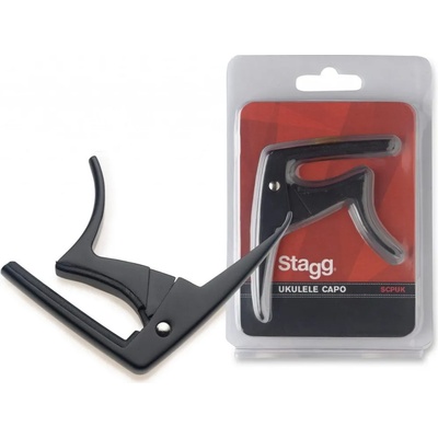 Stagg Каподастер за укулеле stagg scpuk bk