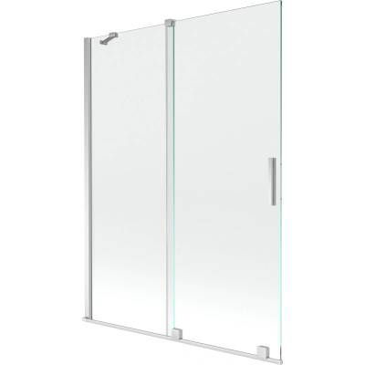 Mexen Velar двукрилен плъзгащ се параван за вана 130 x 150 cm, прозрачен, хром (896-130-000-01-01)