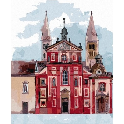 zuty Malování Podle Čísel Bazilika Svatého Jiří Praha 80 x 100 Cm Plátno Rám