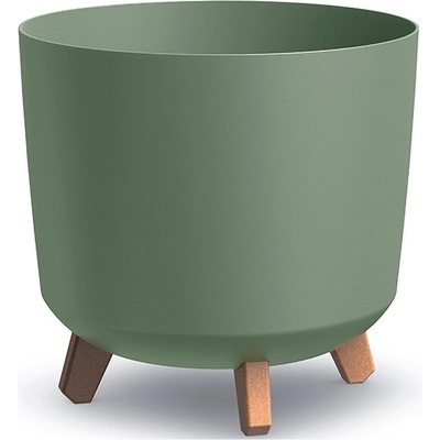 NABBI Plastový kvetináč na nožičkách DGTL300L 29,8 cm - zelená