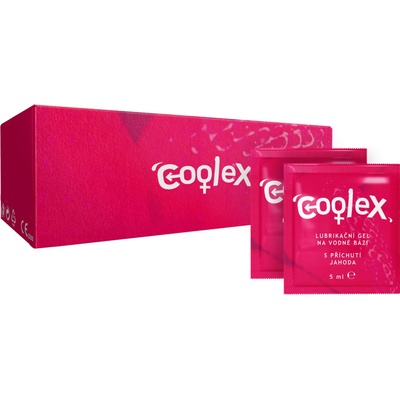 Coolex Lubrikační gel na vodní bázi jahoda sáčky 5 ml