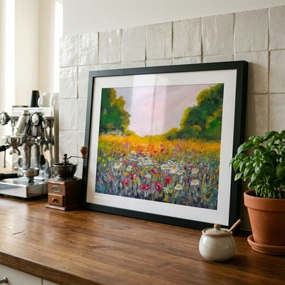 Ivana Brázdová | Rozjímání na louce Rám: Černý, Velikost: 30 x 40 cm