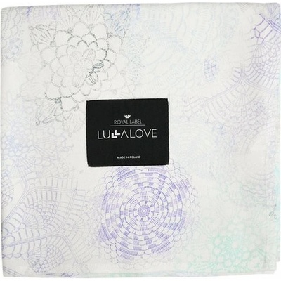 Lullalove Bambusová přikrývka BOHO modro šedá