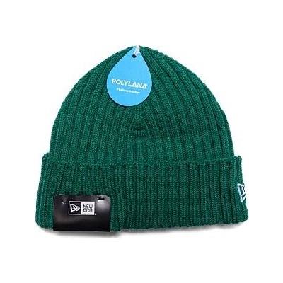 New Era Rib Short Cuff beanie Melachite Green White