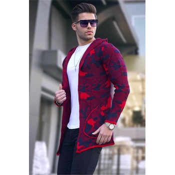 Madmext Мъжка трикотажна жилетка 2179 - Червен камуфлаж #363697 (363697_Червен)