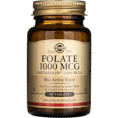 Solgar Folát 1000 mcg DFE Metafolin 1000 mcg 60 tabliet