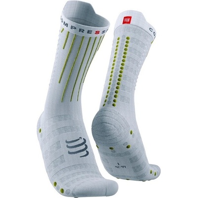Compressport ponožky Aero Socks white/lime