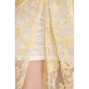 Rotate Рокля Rotate в жълто дълга разкроена 113976858 (113976858)