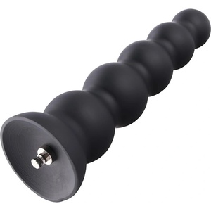 HISMITH HSA13 Silicone Anal Beads Dildo with 5 Smooth Balls KlicLok M 23cm Black