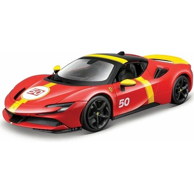 Bburago RACE+PLAY Ferrari SF90 STRADALE ASSETTO FIORANO červená 1:18