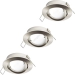 EGLO 31692 - Комплект 3x LED вградени осветителни тела TEDO 1xGU10/5W/230V (EG31692)