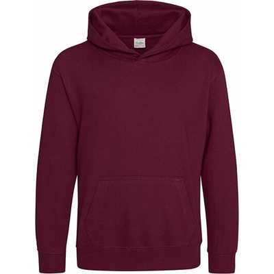 Just Hoods Kids Hoodie Color Burgundy