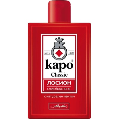 KAPO, лосион след бръснене Classic с натурален ментол, 100 мл