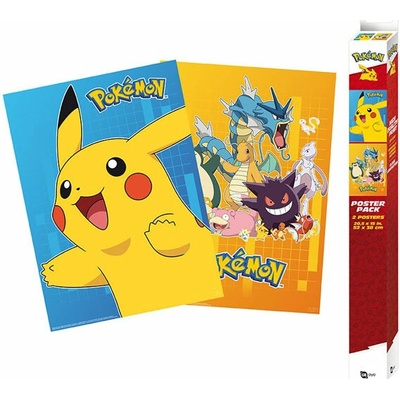 Pokémon - sada 2 plagátov