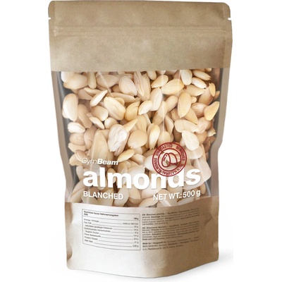 GymBeam Blanšírované mandle 500 g