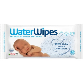 WaterWipes бебешки мокри кърпички 99% вода - 60 бр