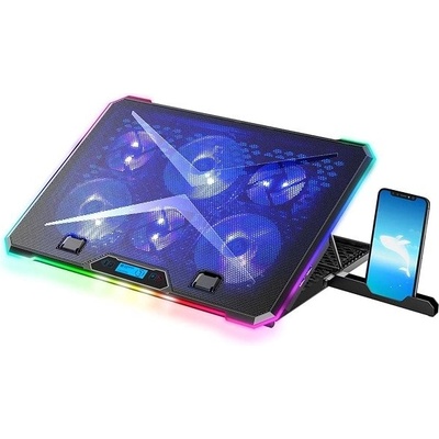 Chladiaca podložka EVOLVEO Ania 9 RGB, nastaviteľný podstavec pre notebook (ANIA9)