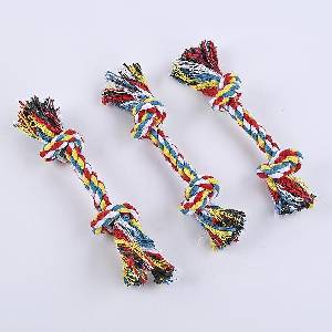  Играчка за куче - памучно въже с възли (4081-18)