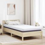 vidaXL Матрак от мемори пяна Средно 90 x 200 cm Бяло и сиво (4106326)