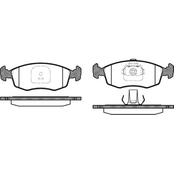 Sada brzdových platničiek kotúčovej brzdy REMSA 0172.10
