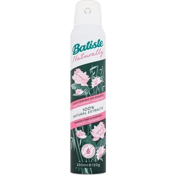 Batiste Naturally Bamboo & Gardenia suchý šampón pre absorpciu prebytočného mazu a pre osvieženie vlasov 200 ml