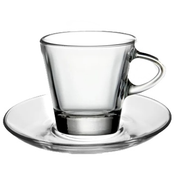 Image 1 of Vitrum VM-122303 Чаша с чинийка за топли напитки 80ml Barchetta-1бр (010462)