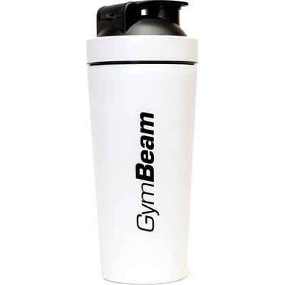 GymBeam Shaker Steel športový šejker farba White 750 ml