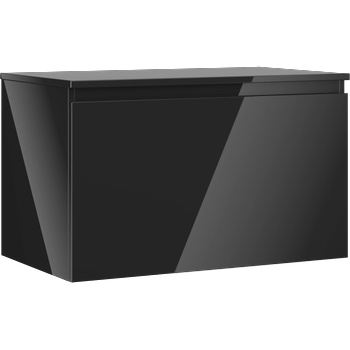 Mexen Orio баня шкаф под умивалник 80 см с плот, 1 чекмедже, черен гланц - 91A10-08047-1-BFC70 (91A10-08047-1-BFC70)