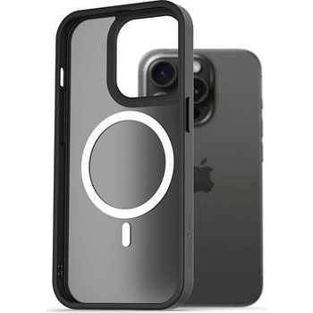 Púzdro AlzaGuard Matte Case Compatible with MagSafe iPhone 15 Pro čierne