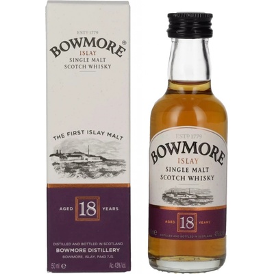 Bowmore Islay Single Malt Scotch Whisky 18y 43% 0,05 l (tuba)