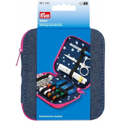 Cestovní šitíčko Prym denim růžové