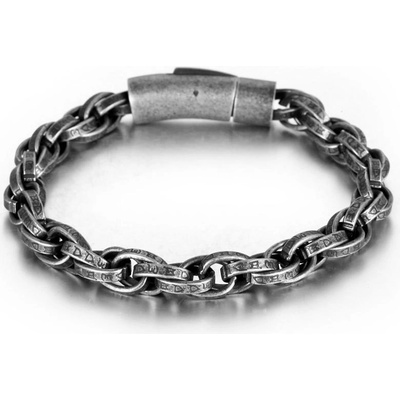 Steel Edge náramok z chirurgickej ocele WJHB311 Šedostrieborná
