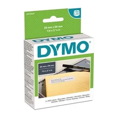 DYMO LabelWriter páska s etiketami, biela, 54mm x 25mm