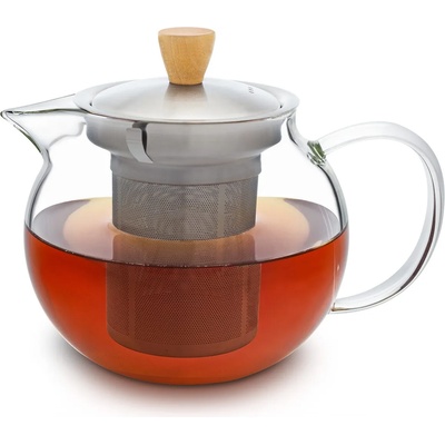 Klarstein Glaswerk Sencha, кана за чай, 0, 65 л, цедка от неръждаема стомана, боросиликатно стъкло, капак (-)