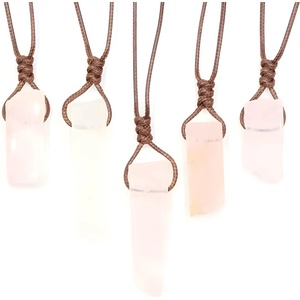 HARAHU Колие Colorful Stone - Слабо Розова KP28555
