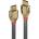 Lindy Lindy Ultra High Speed HDMI кабел, Gold Line, сив, 1м (37601)