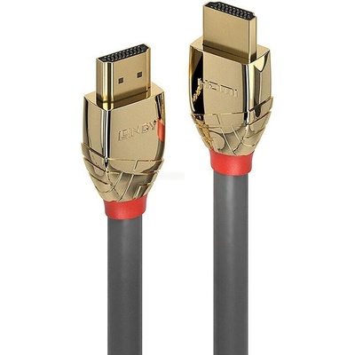 Lindy Lindy Ultra High Speed HDMI кабел, Gold Line, сив, 1м (37601)