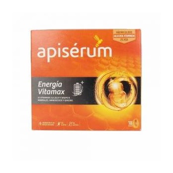 Apiserum Хранителна добавка Apiserum Energía Vitamax 18 броя
