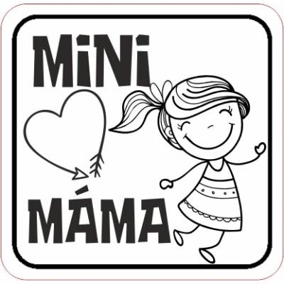 Koženkový štítok - mini MÁMA (CZ) Materiál/farba: Tehlová koženka
