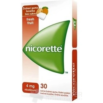 Nicorette Freshfruit Gum 4 mg gum.med.30 x 4 mg