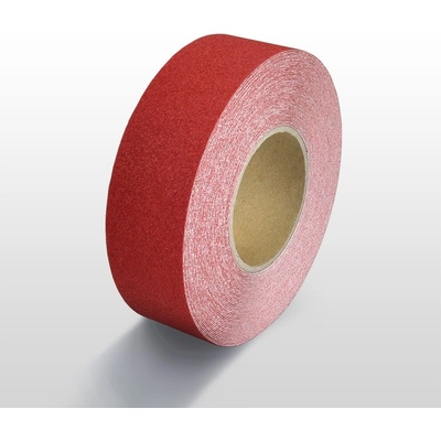 Protiskluzová páska standard WT-5411 – minerální granulát v syntetické pryskyřici, červená, 50 mm × 18 m