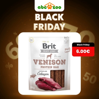 Brit Jerky Venison Protein Bar 200 g