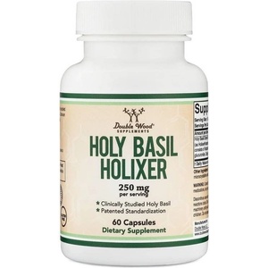 Double Wood Supplements Holy Basil Holixer, 250 mg, 60 капсули, Double Wood (27239 DW)